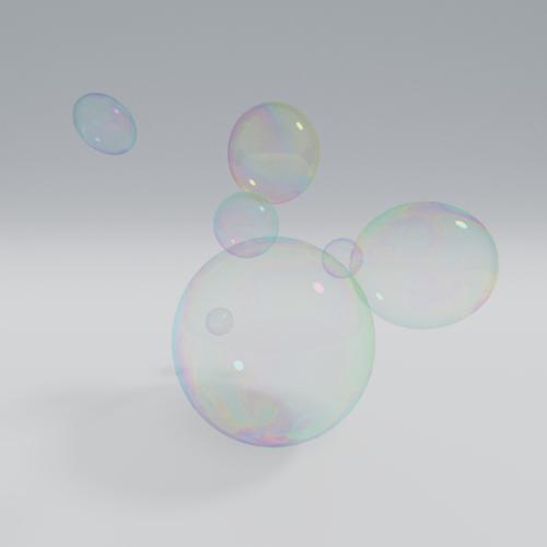 Animated soap bubble shader preview image